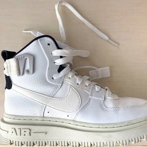 Nike Air Force 1 High Utility 2.0 Shoes Summit White Black DC3584-100 Women